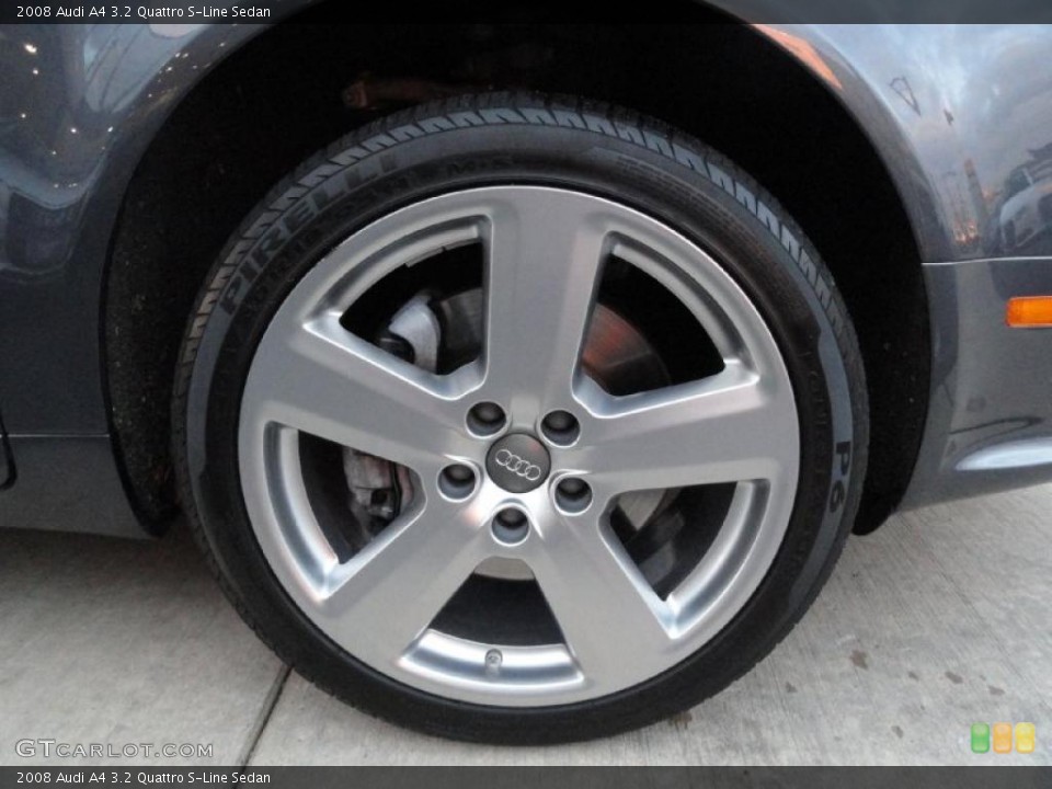 2008 Audi A4 3.2 Quattro S-Line Sedan Wheel and Tire Photo #39413685