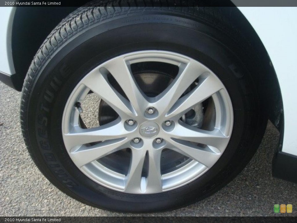 2010 Hyundai Santa Fe Limited Wheel and Tire Photo #39414189