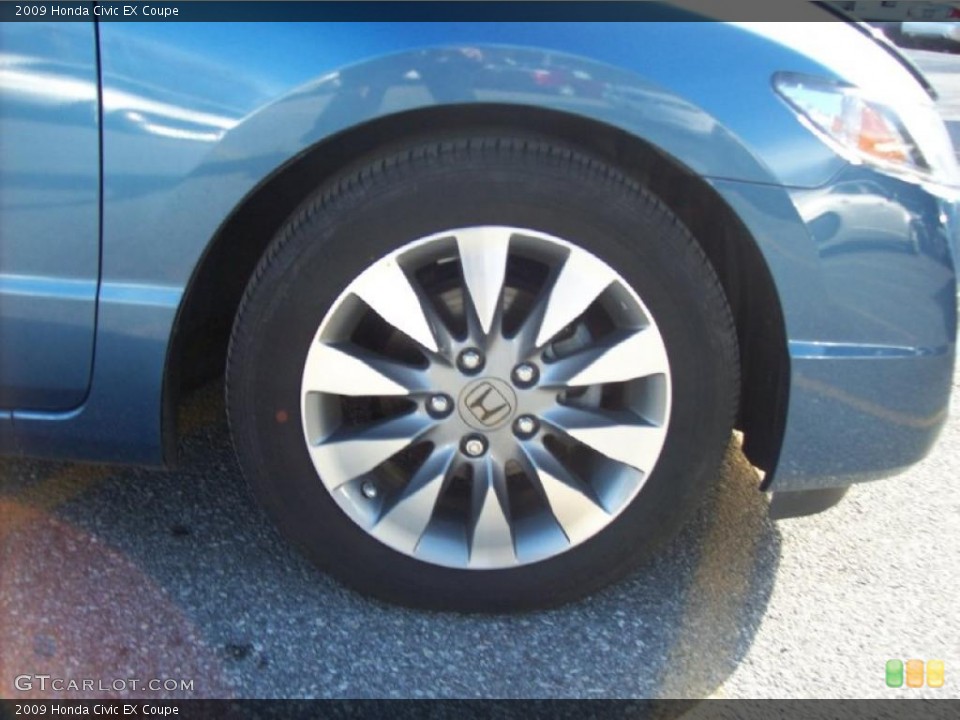 2009 Honda Civic EX Coupe Wheel and Tire Photo #39415661
