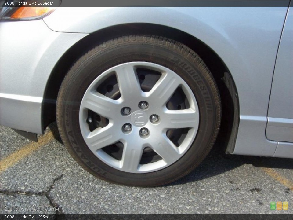 2008 Honda Civic LX Sedan Wheel and Tire Photo #39416073