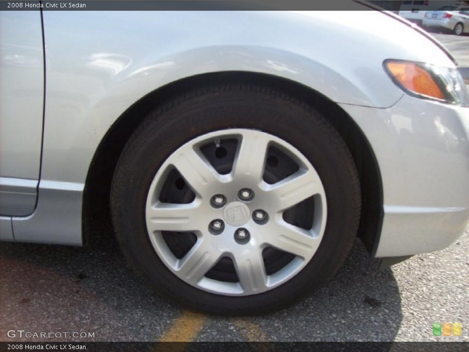 2008 Honda Civic LX Sedan Wheel and Tire Photo #39416093