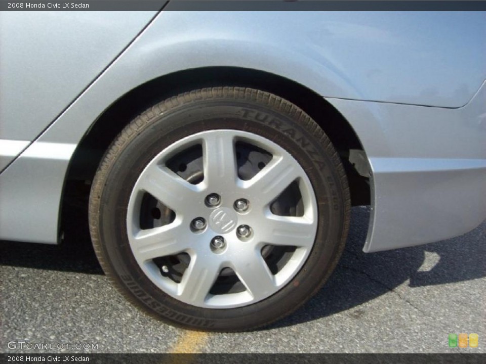 2008 Honda Civic LX Sedan Wheel and Tire Photo #39416109