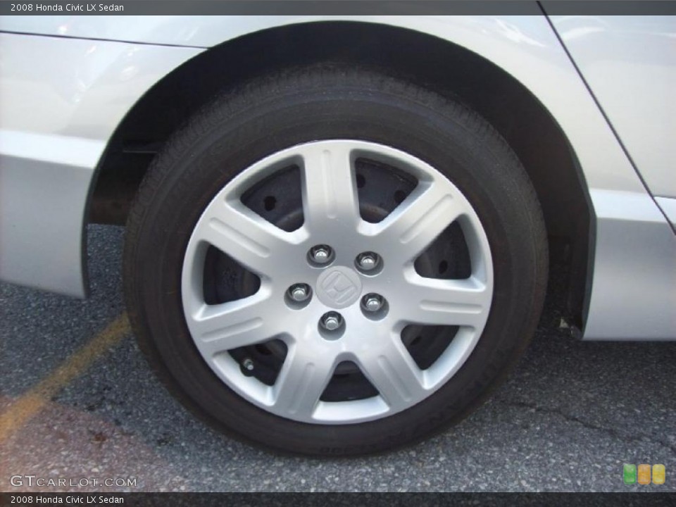 2008 Honda Civic LX Sedan Wheel and Tire Photo #39416125