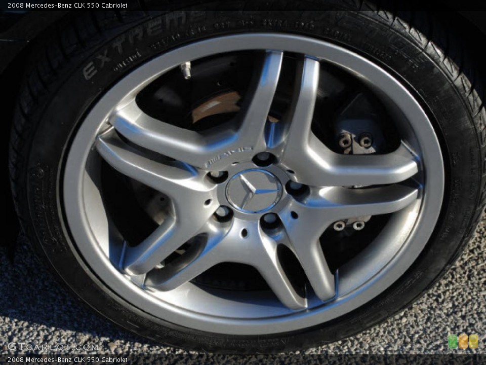 2008 Mercedes-Benz CLK 550 Cabriolet Wheel and Tire Photo #39418889