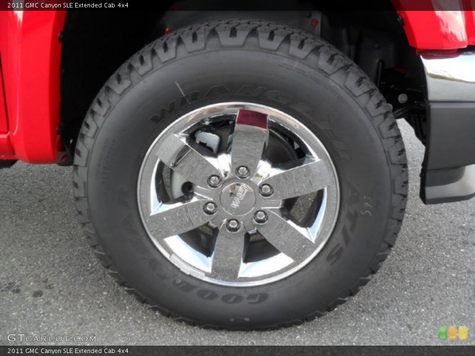 2011 GMC Canyon SLE Extended Cab 4x4 Wheel and Tire Photo #39423390