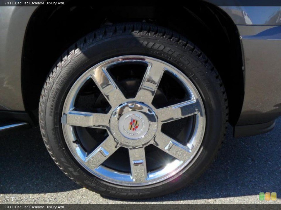2011 Cadillac Escalade Luxury AWD Wheel and Tire Photo #39423870