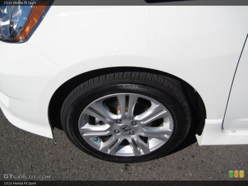 2010 Honda Fit Sport Wheel and Tire Photo #39427406