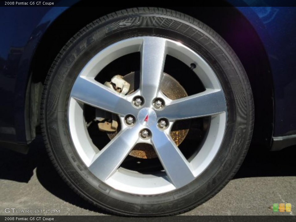 2008 Pontiac G6 GT Coupe Wheel and Tire Photo #39428962