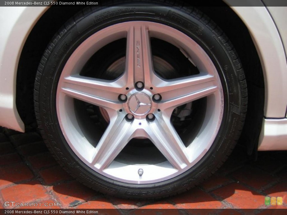 2008 Mercedes-Benz CLS 550 Diamond White Edition Wheel and Tire Photo #39446778