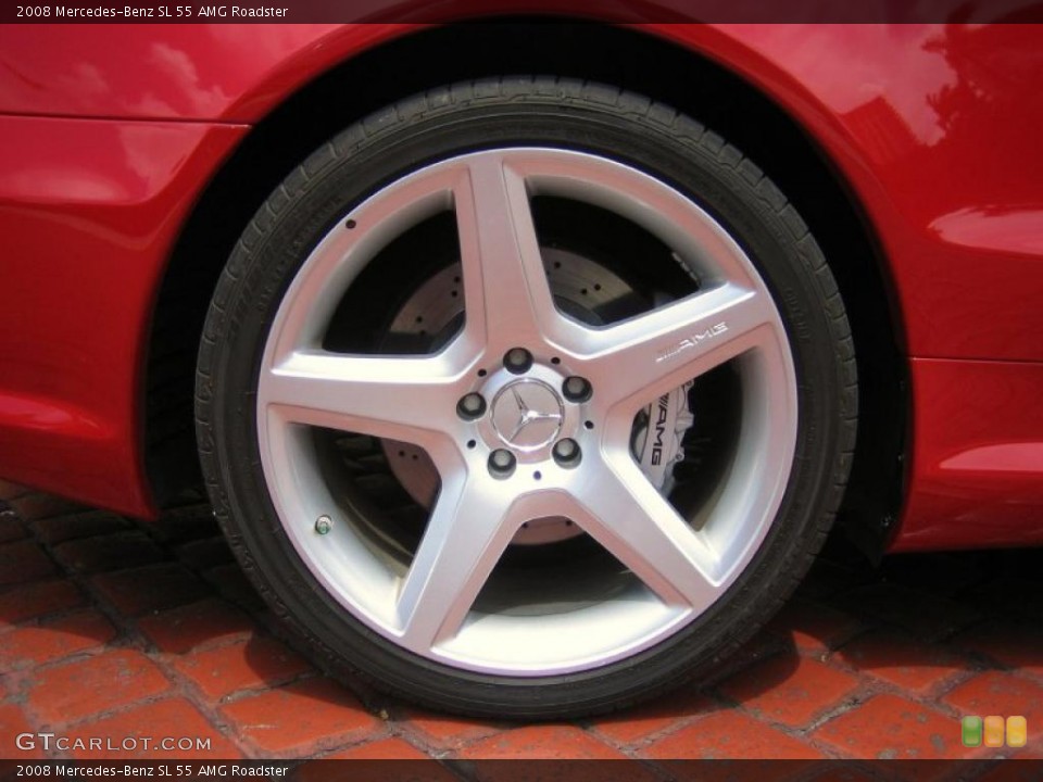 2008 Mercedes-Benz SL 55 AMG Roadster Wheel and Tire Photo #39451554