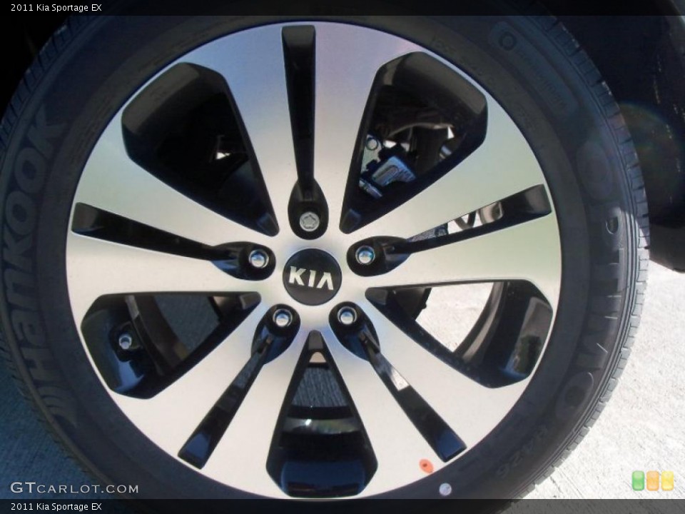 2011 Kia Sportage EX Wheel and Tire Photo #39452120