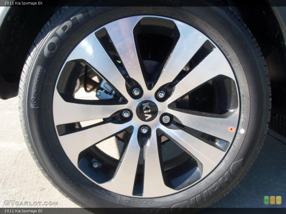 2011 Kia Sportage EX Wheel and Tire Photo #39452166