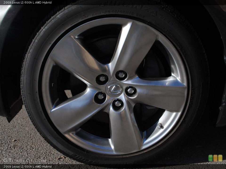 2009 Lexus LS 600h L AWD Hybrid Wheel and Tire Photo #39468286