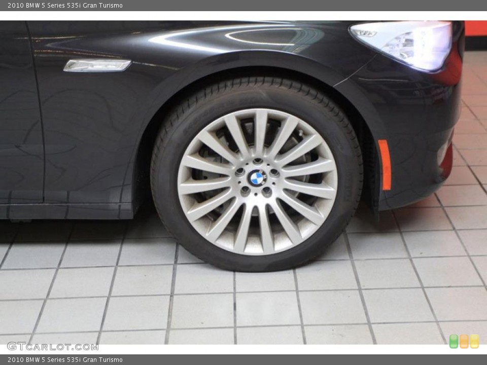 2010 BMW 5 Series 535i Gran Turismo Wheel and Tire Photo #39471970