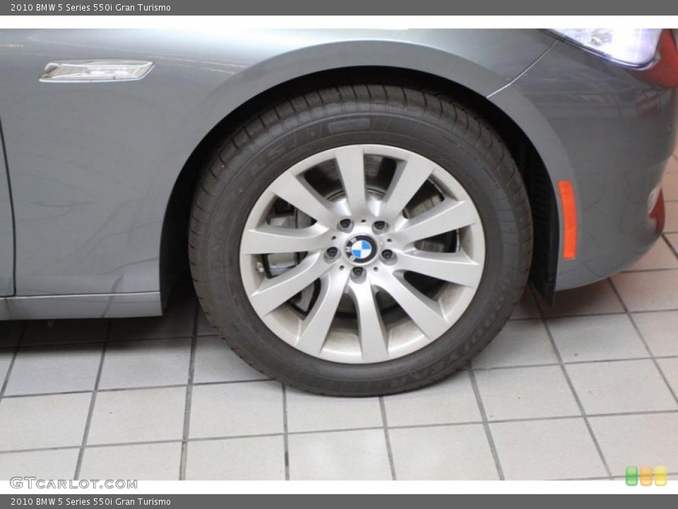 2010 BMW 5 Series 550i Gran Turismo Wheel and Tire Photo #39472666