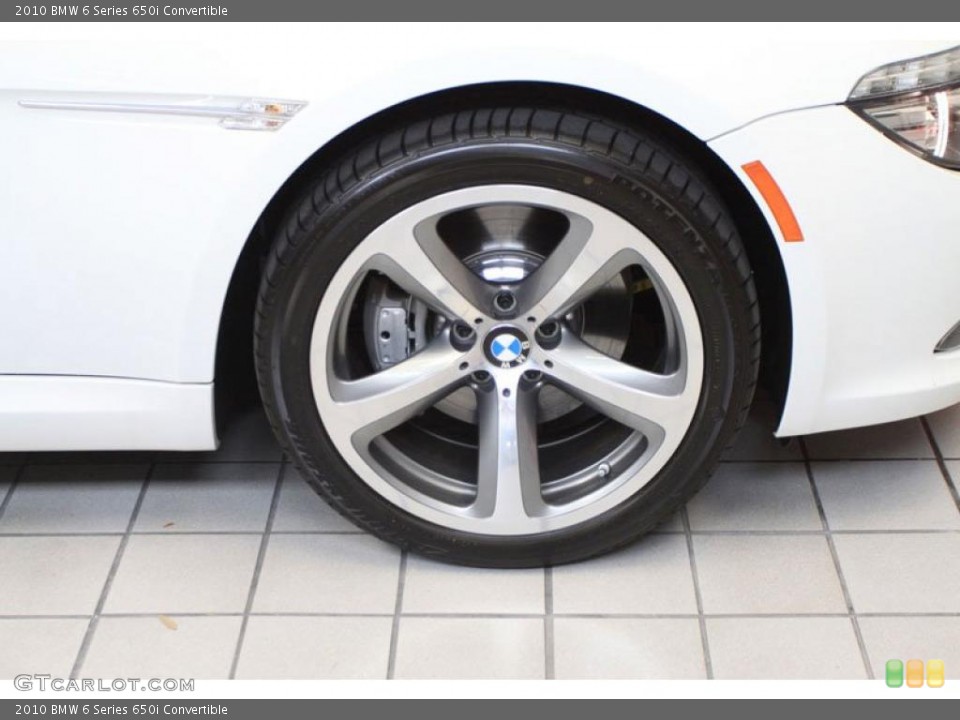 2010 BMW 6 Series 650i Convertible Wheel and Tire Photo #39473114