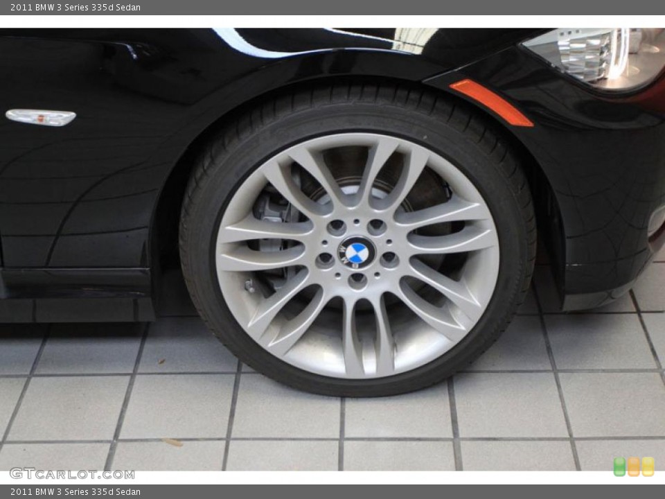 2011 BMW 3 Series 335d Sedan Wheel and Tire Photo #39474534