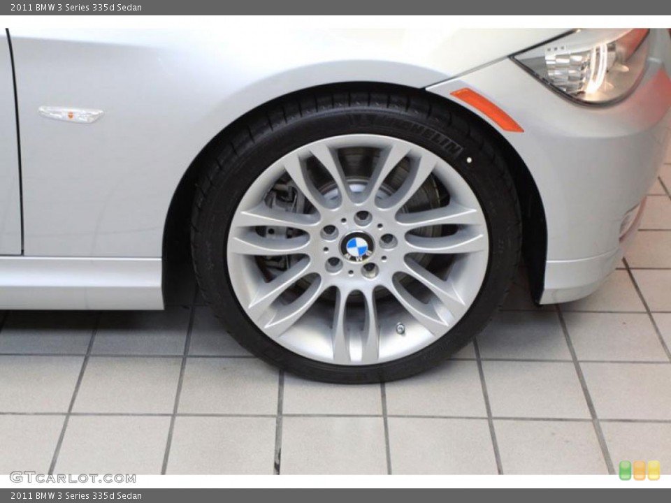 2011 BMW 3 Series 335d Sedan Wheel and Tire Photo #39474966