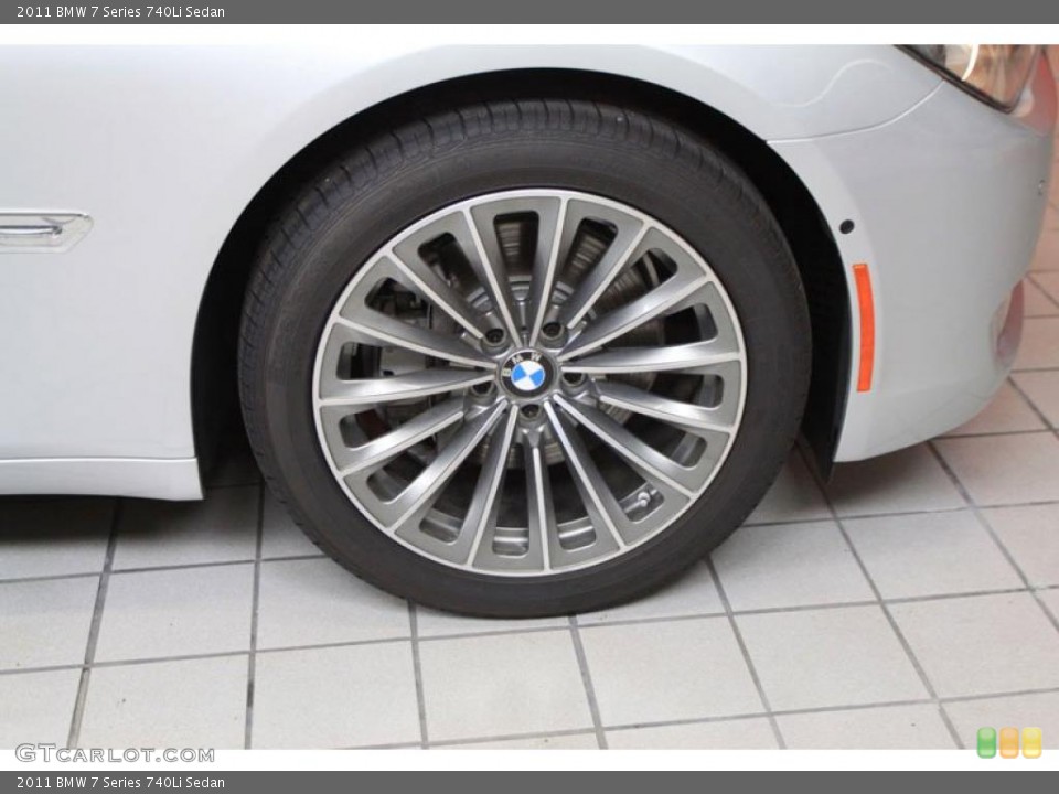 2011 BMW 7 Series 740Li Sedan Wheel and Tire Photo #39477726