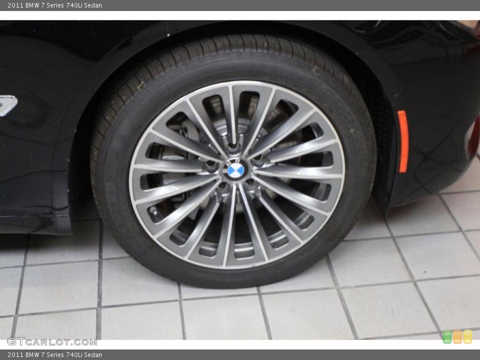 2011 BMW 7 Series 740Li Sedan Wheel and Tire Photo #39477958