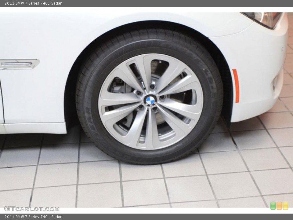 2011 BMW 7 Series 740Li Sedan Wheel and Tire Photo #39478202