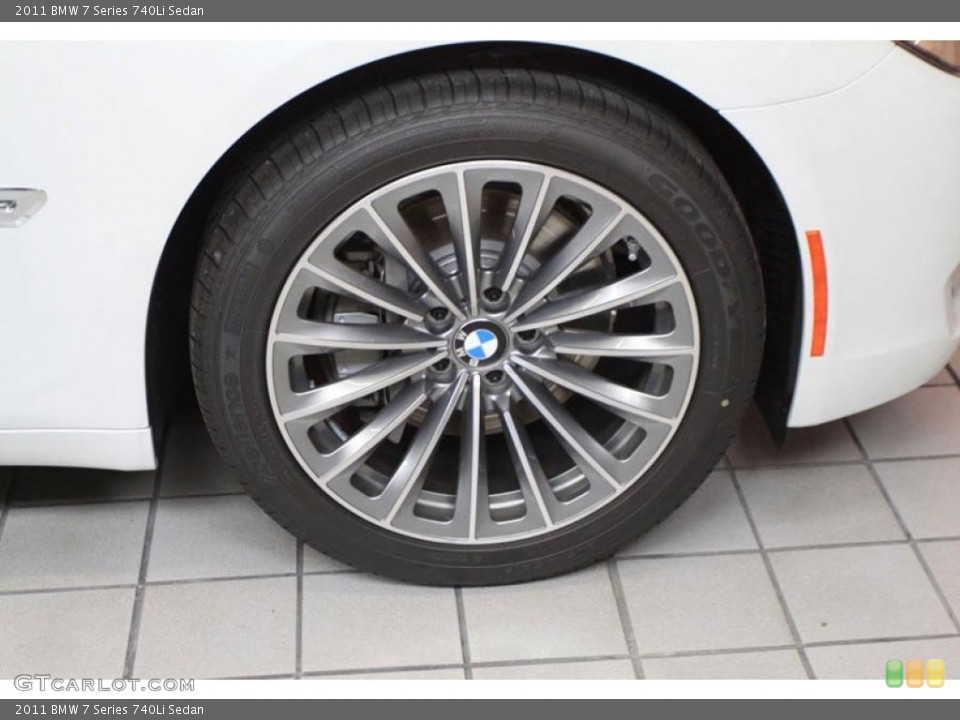 2011 BMW 7 Series 740Li Sedan Wheel and Tire Photo #39478422