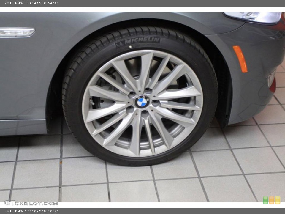 2011 BMW 5 Series 550i Sedan Wheel and Tire Photo #39479642