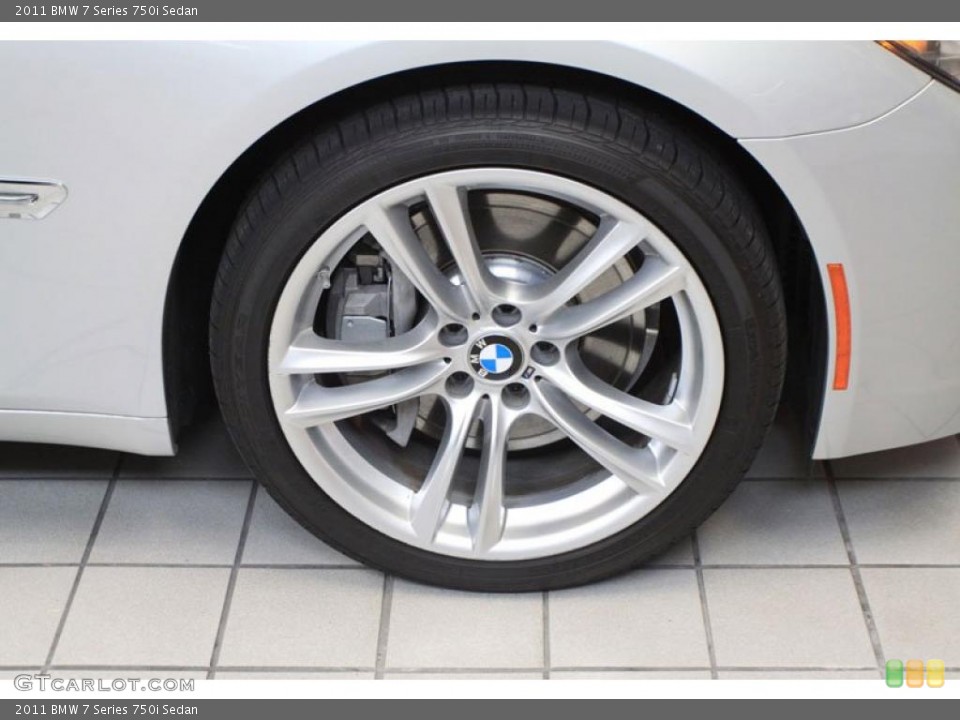2011 BMW 7 Series 750i Sedan Wheel and Tire Photo #39480795
