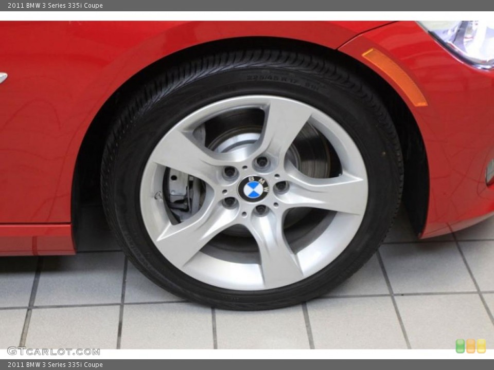 2011 BMW 3 Series 335i Coupe Wheel and Tire Photo #39483621