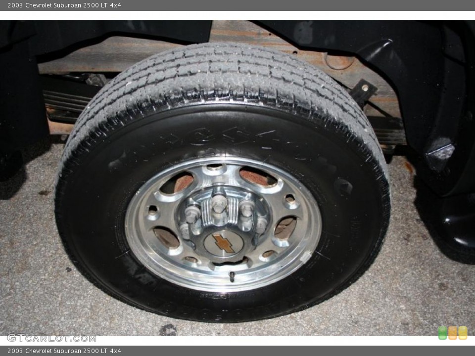 2003 Chevrolet Suburban 2500 LT 4x4 Wheel and Tire Photo #39506104