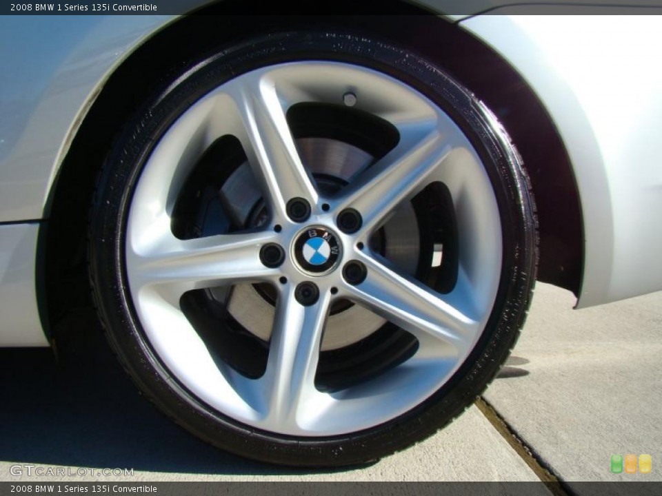 2008 BMW 1 Series 135i Convertible Wheel and Tire Photo #39513588