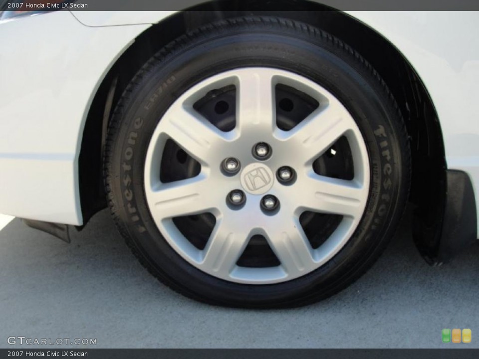 2007 Honda Civic LX Sedan Wheel and Tire Photo #39517356