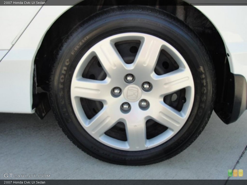 2007 Honda Civic LX Sedan Wheel and Tire Photo #39517368