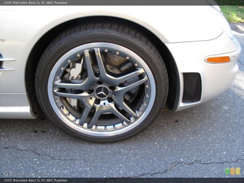 2005 Mercedes-Benz SL 65 AMG Roadster Wheel and Tire Photo #39517644