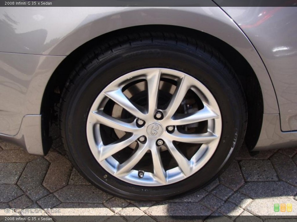 2008 Infiniti G 35 x Sedan Wheel and Tire Photo #39523169