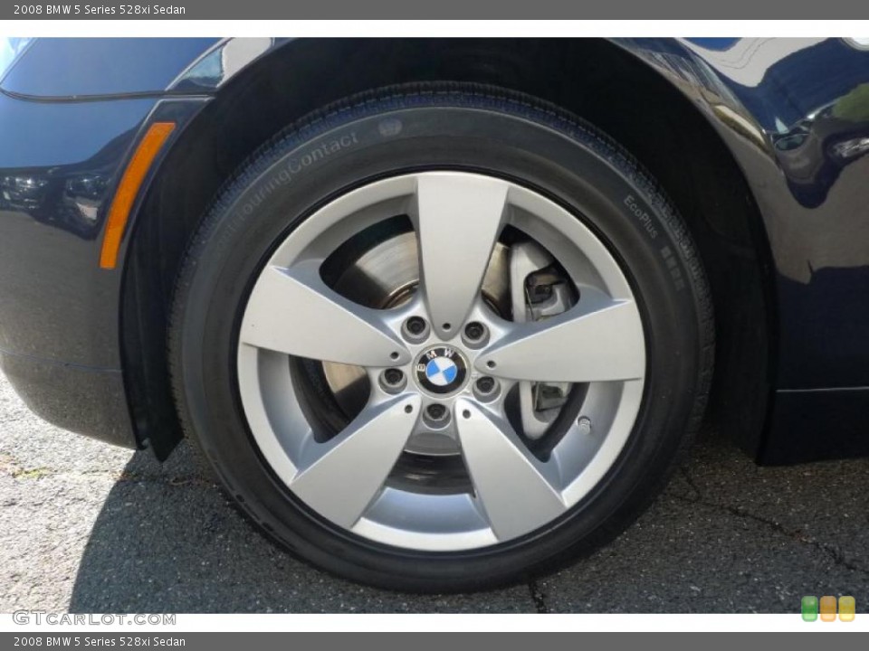 2008 BMW 5 Series 528xi Sedan Wheel and Tire Photo #39524473