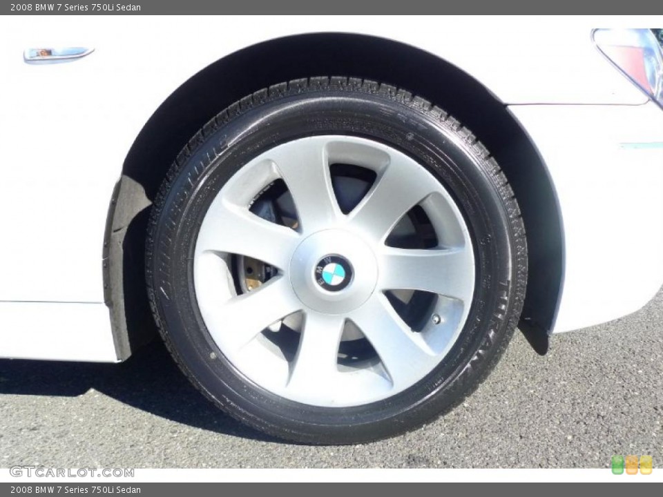 2008 BMW 7 Series 750Li Sedan Wheel and Tire Photo #39525869