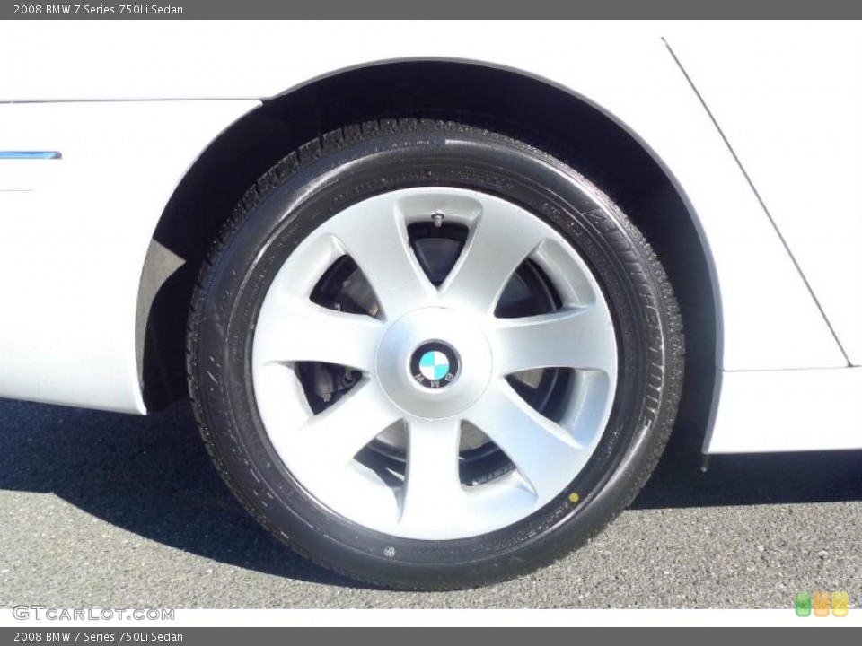 2008 BMW 7 Series 750Li Sedan Wheel and Tire Photo #39526105