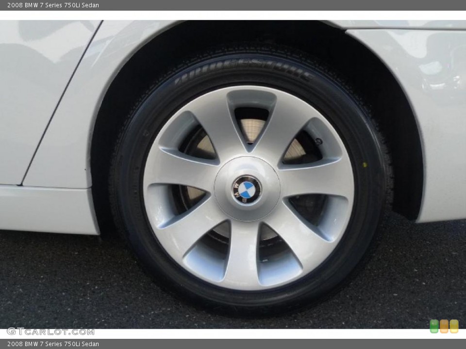 2008 BMW 7 Series 750Li Sedan Wheel and Tire Photo #39526137