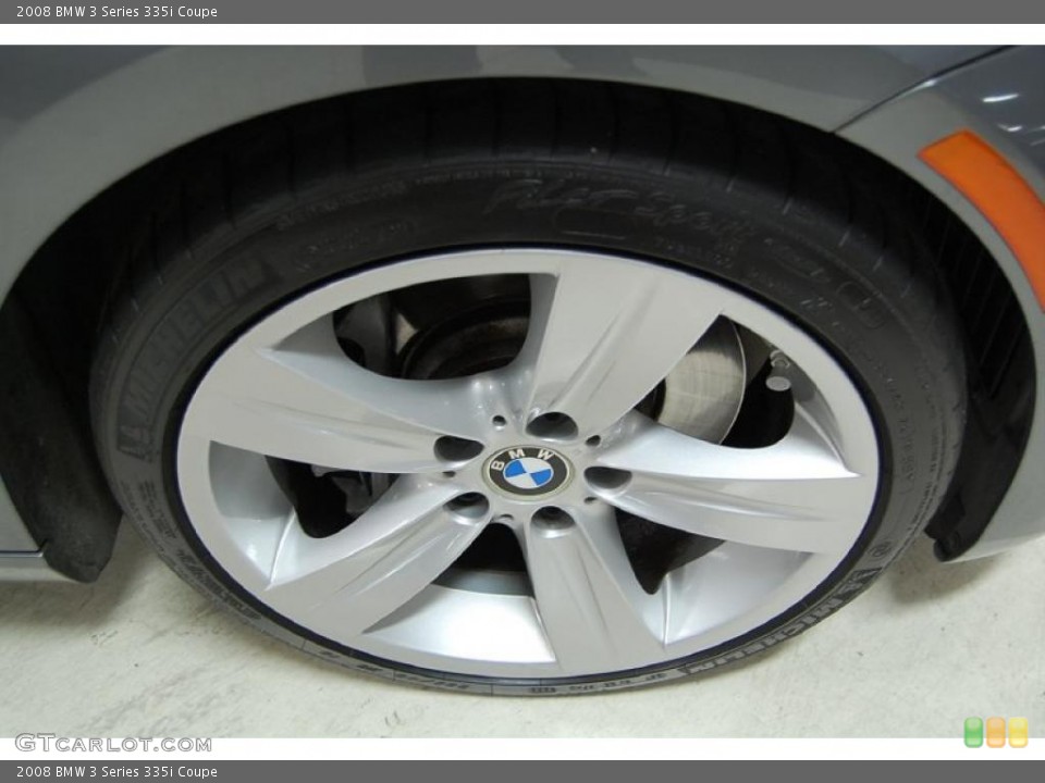 2008 BMW 3 Series 335i Coupe Wheel and Tire Photo #39527429