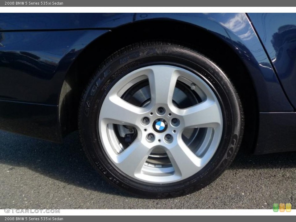 2008 BMW 5 Series 535xi Sedan Wheel and Tire Photo #39527501