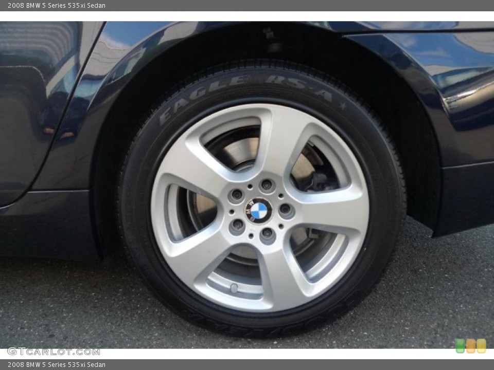 2008 BMW 5 Series 535xi Sedan Wheel and Tire Photo #39527765