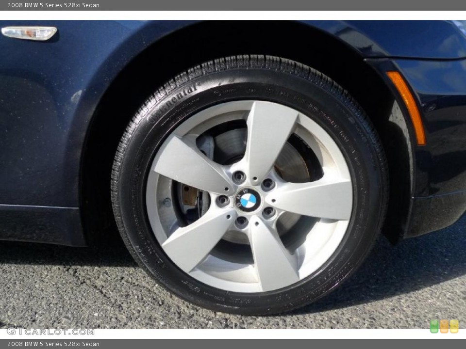 2008 BMW 5 Series 528xi Sedan Wheel and Tire Photo #39528449