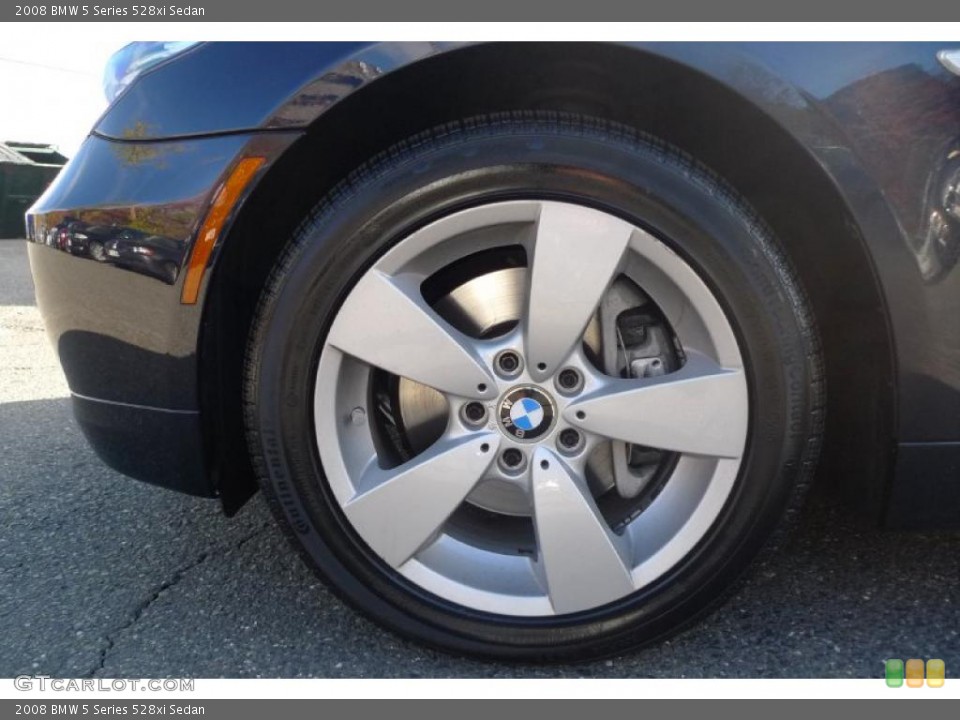 2008 BMW 5 Series 528xi Sedan Wheel and Tire Photo #39528485