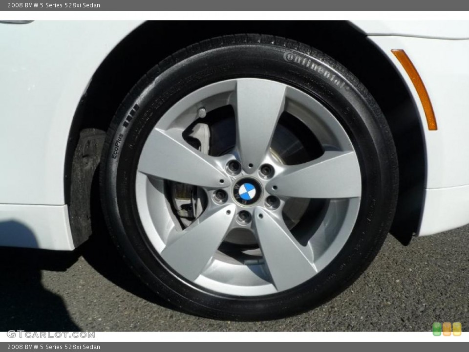 2008 BMW 5 Series 528xi Sedan Wheel and Tire Photo #39528989