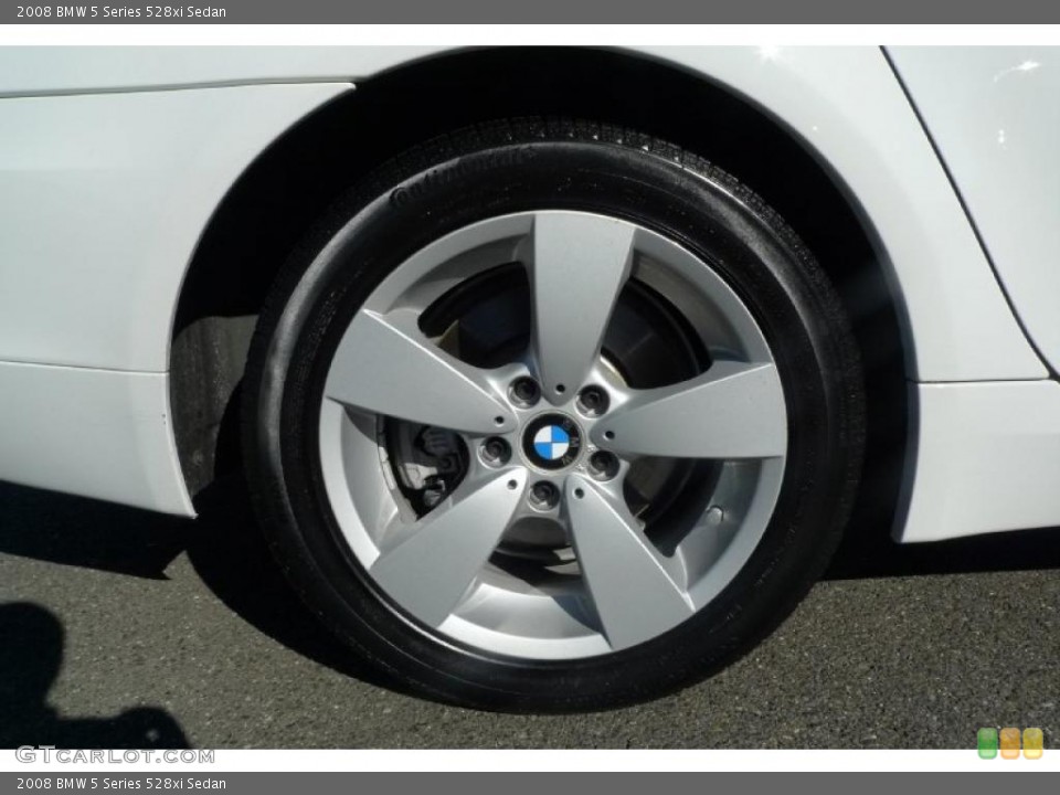 2008 BMW 5 Series 528xi Sedan Wheel and Tire Photo #39529173
