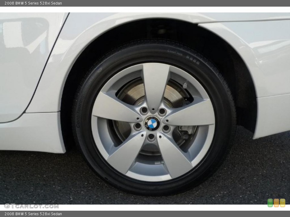 2008 BMW 5 Series 528xi Sedan Wheel and Tire Photo #39529209