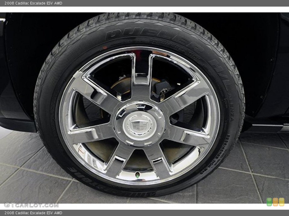 2008 Cadillac Escalade ESV AWD Wheel and Tire Photo #39538280