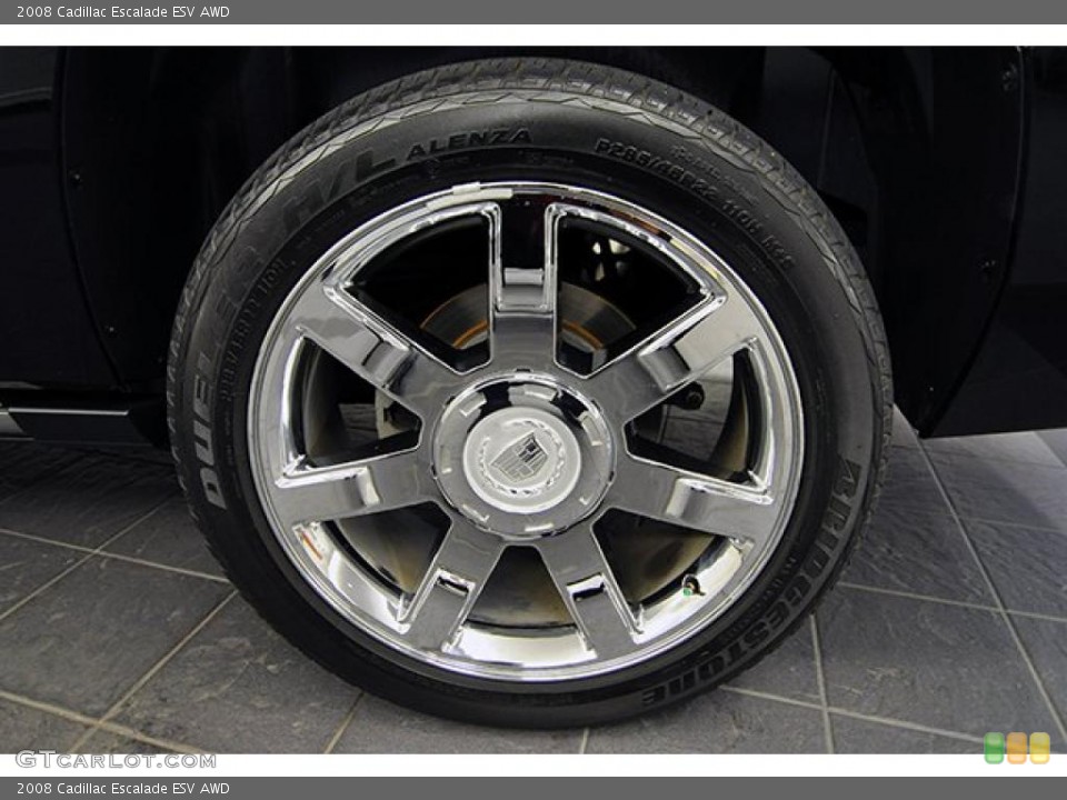 2008 Cadillac Escalade ESV AWD Wheel and Tire Photo #39538314