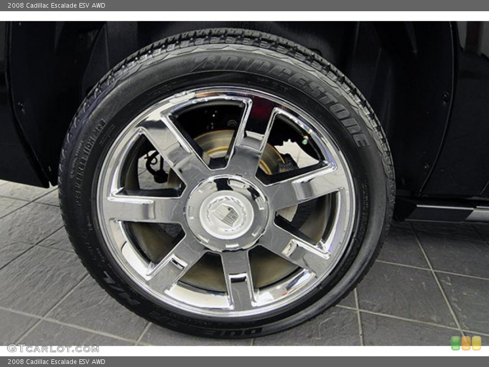 2008 Cadillac Escalade ESV AWD Wheel and Tire Photo #39538342
